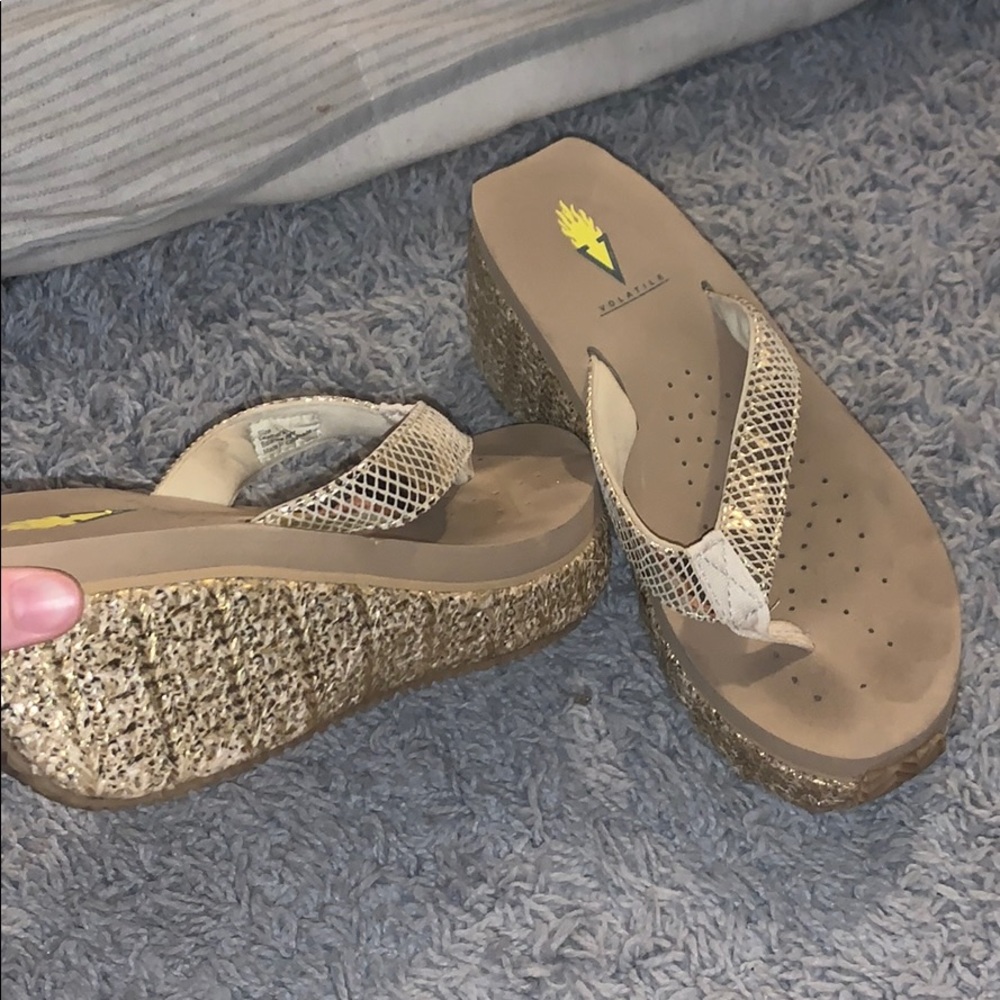 Gold sandals